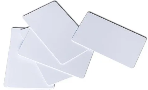 Zebra 00007995, Blank White, CR80, Muovikortti, PVC, Laminated (500cards)