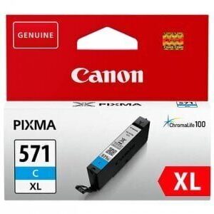 Canon 0332C001, CLI-571XL C Syaani/Cyan mustekasetti 1 kpl Alkuperäinen Korkea (XL) värintuotto Syaani