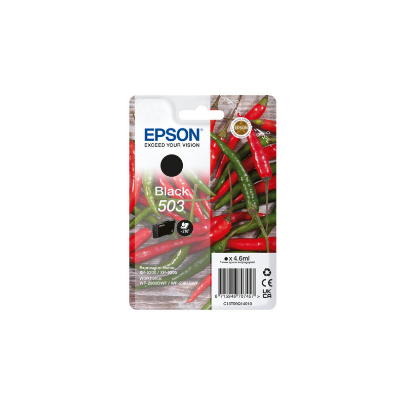 Epson C13T09Q14010, 503 musta mustekasetti 1 kpl Alkuperäinen Perusvärintuotto - Image 3