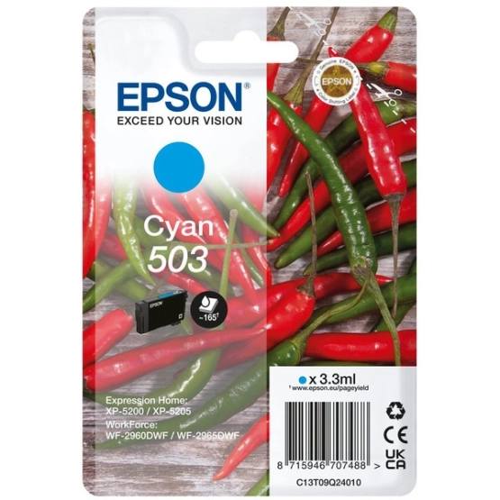 Epson C13T09Q24010, 503 Sininen mustekasetti 1 kpl Alkuperäinen Epson kasetti - Image 3