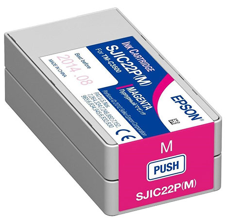 Epson C33S020603, TM-C3500, SJIC22P(M) Alkuperäinen Magenta mustekasetti Epson TM-C3500 tulostimille - Image 2