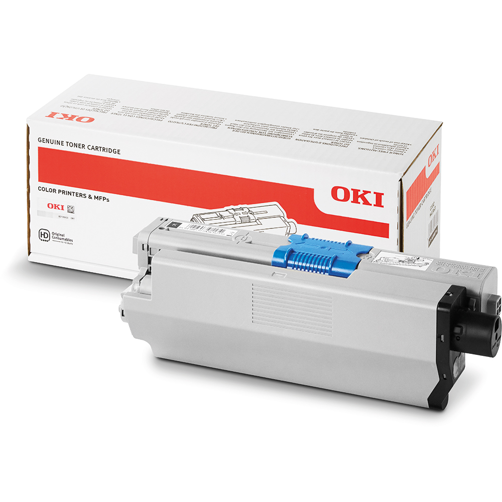 OKI 46508716 alkuperäinen musta värikasetti C332 MC363 1500 sivua