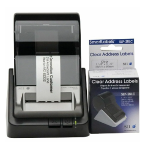 Seiko SLP-2RLC - Lämpösiirtotarra, 28 mm x 89 mm, Direct Thermal, Kirkas Muovi, Core 30 mm Label