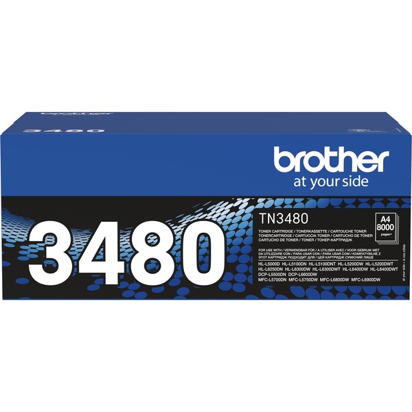 BROTHER TN3480 Alkuperäinen Musta Toner Värikasetti