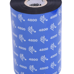 Zebra 04800BK11045, Zebra 4800 High-Performance Hartsinauha, Musta, 110 mm x 450 m, 12 kpl per laatikko