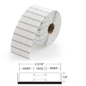 Zebra 10010065 - Jewelry Label, 56 mm x 13 mm, Direct Thermal, Synthetic Polypropylene, Core 25 mm Label