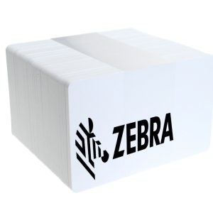 Zebra 104523-116, ZEBRA WHITE PVC, 30MIL, NON BRANDED (PVC-kortti, 30mil)