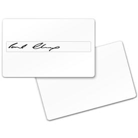 Zebra Blank PVC Cards with Signature Panel, 30 mil, 500 korttia, allekirjoituspaneelilla