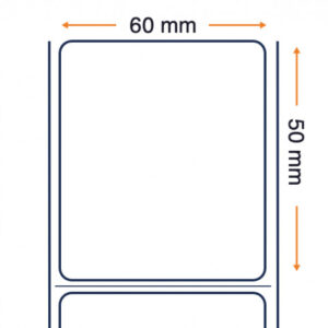 Zebra 3003353 - Z-Select 2000D, 60 mm x 50 mm, Thermal Transfer, Coated Paper, Core 25 mm Label
