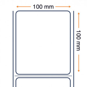 Zebra 3004645 - Z-Perform 1000D, 100 mm x 100 mm, Thermal Transfer, Uncoated Paper, Core 76 mm Label