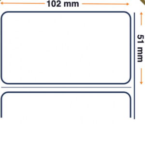 Zebra 3005676 - Z-Select 2000D, 102 mm x 51 mm, Thermal Transfer, Coated Paper, Core 76 mm Label