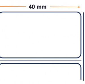 Zebra 3007003 - Z-Ultimate 3000T White, 40 mm x 20 mm, Thermal Transfer, Coated Polyester, Core 76 mm Label