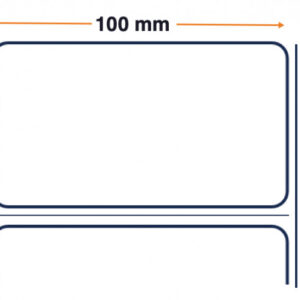 Zebra 3008870-T - Z-Perform 1000D, 102 mm x 51 mm, Direct Thermal, Uncoated Paper, Core 19 mm Label