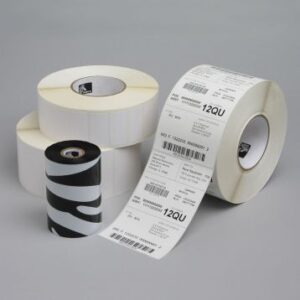 Zebra 3011703 - PolyE 3100T, 102 mm x 76 mm, Thermal Transfer, Glossy Polyethylene, Core 76 mm Label