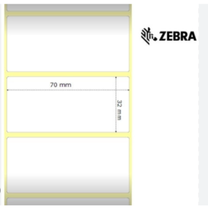 Zebra 880181-031D - Z-Perform 1000D, 70 mm x 32 mm, Direct Thermal, Uncoated Paper, Core 25 mm Label