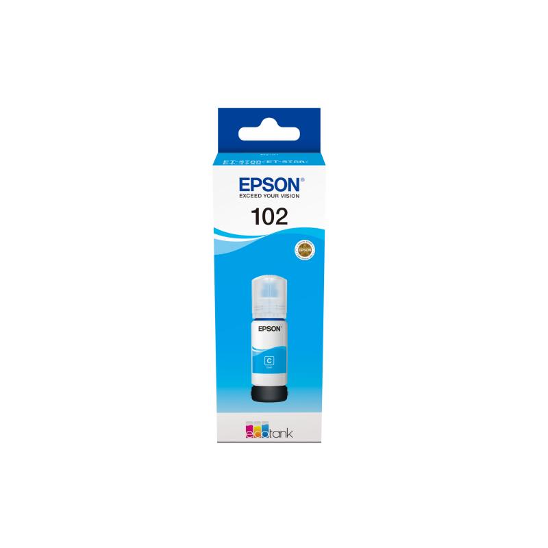 EPSON 102 EcoTank Cyan ink bottle