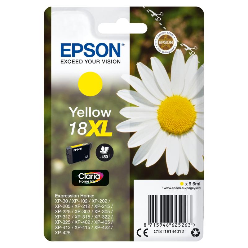 EPSON 18XL ink cartridge yellow