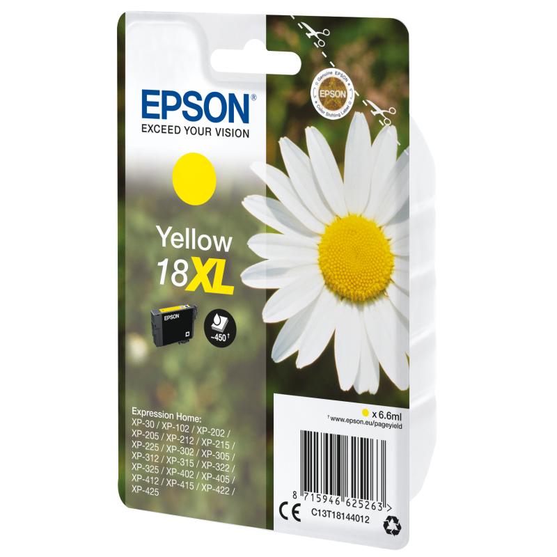 EPSON 18XL ink cartridge yellow