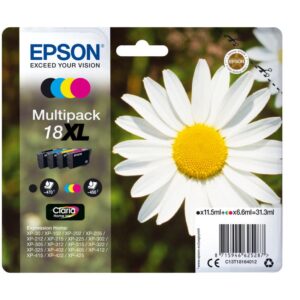 EPSON 18XL ink cartridge black + tri-col