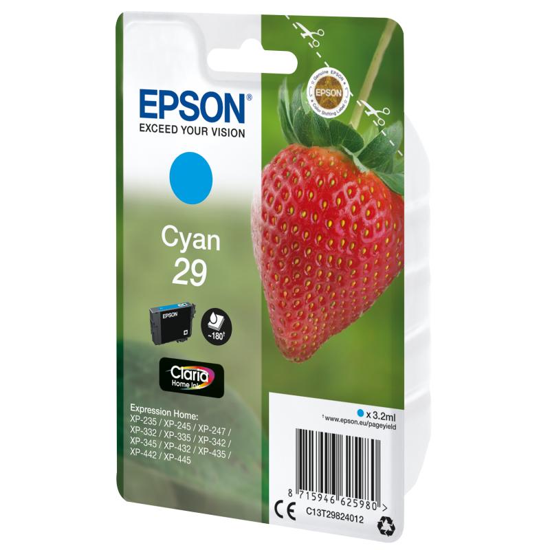 EPSON Singlepack Cyan 29 Claria Home Ink