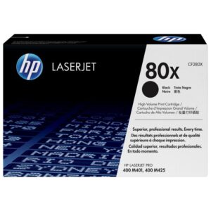 HP 80X, alkuperäinen riittoisa musta LaserJet-värikasetti