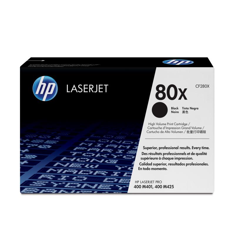 HP 80X, alkuperäinen riittoisa musta LaserJet-värikasetti