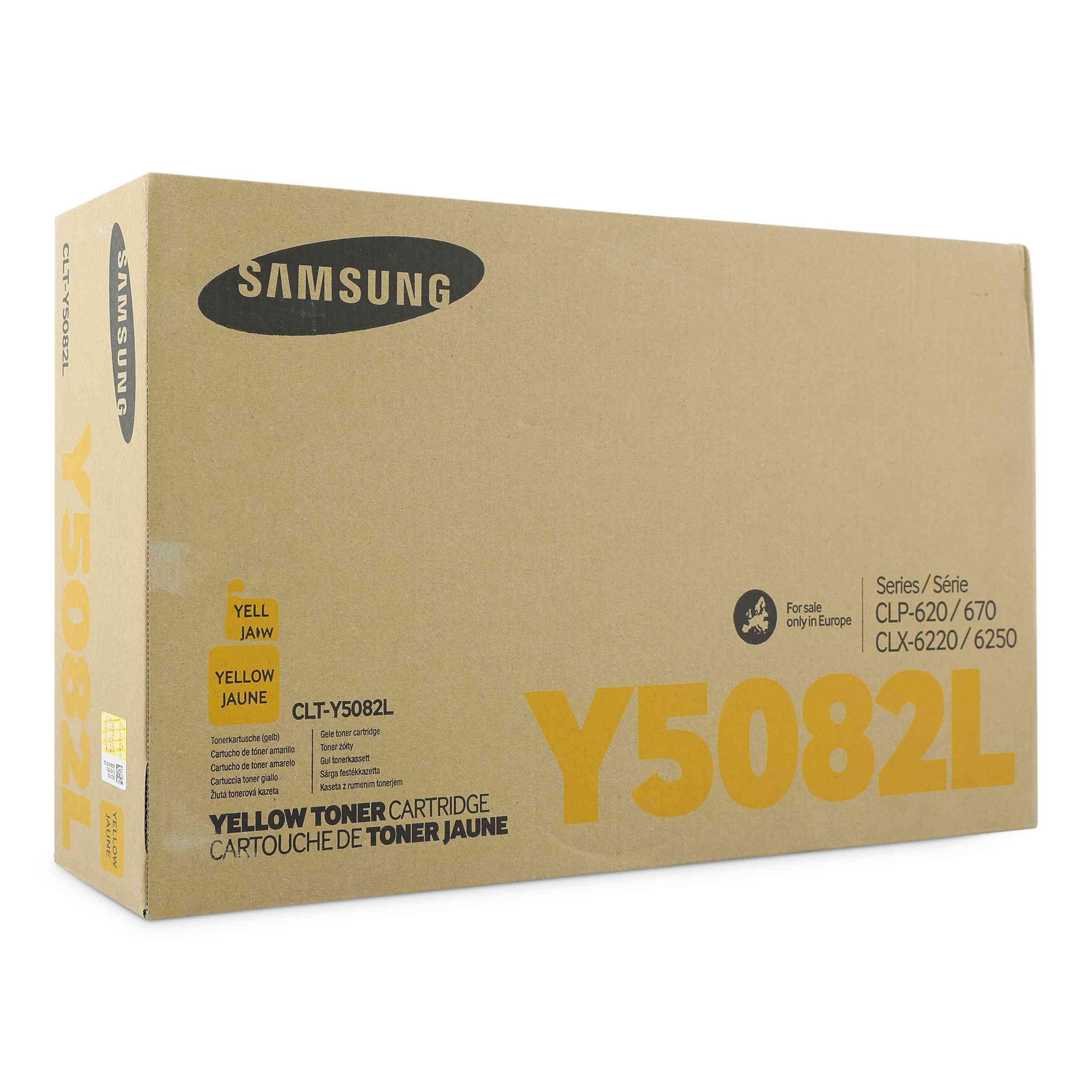 Samsung CLT-Y5082L, Alkuperäinen Yellow/Keltainen värikasetti
