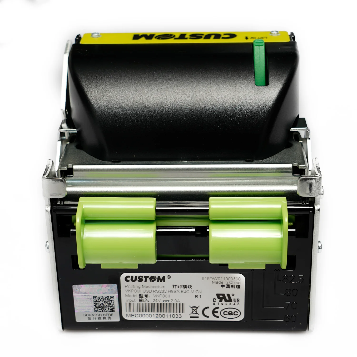 Custom 915DW011000300 VKP80II SX kioskitulostin, 203 dpi, USB, RS232, presenter - Image 3