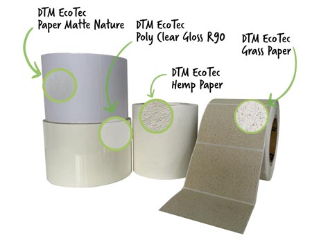 DTM L36HP076102VIS –DTM Ecotec Hemp Paper, Leikattu rulla: 76 mm x 102 mm