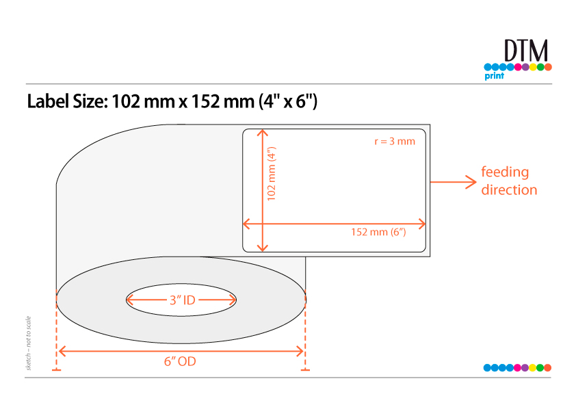 Primera DTM L36SPM102152HIS Structure Paper Matte – Leikattu rulla: 102 mm x 152 mm