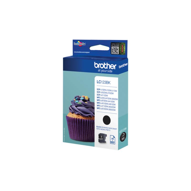 BROTHER LC123BK ink black 600pages