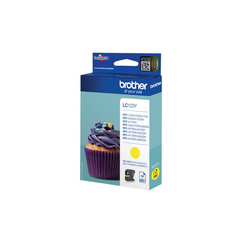 BROTHER LC123Y ink yellow 600pages