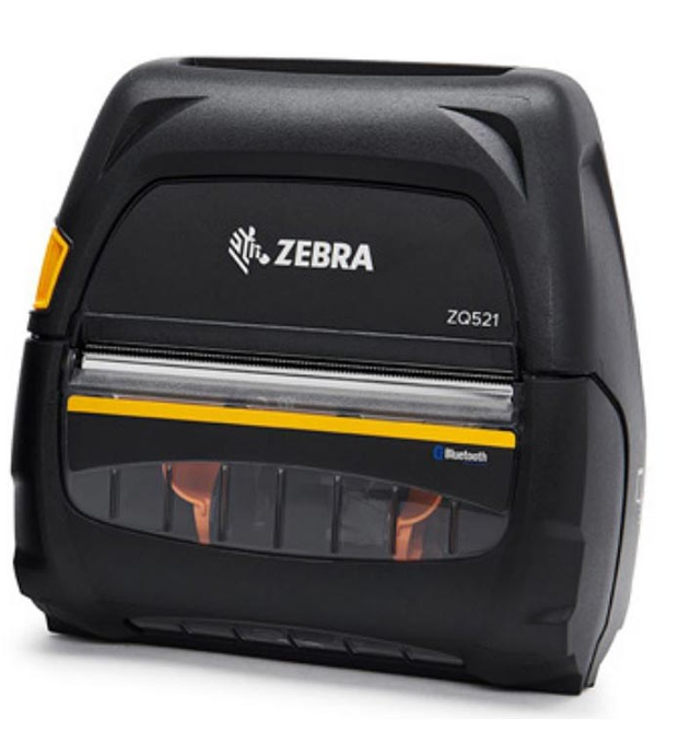 Zebra ZQ52-BUE000E-00, kannettava, mobiilitulostin, DDT Printer ZQ521, media width 4.45inch/113mm, English/Latin fonts, Bluetooth,