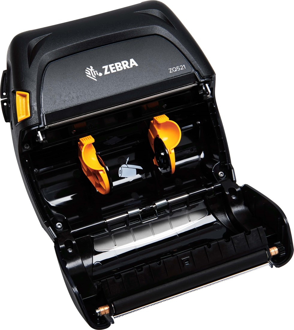 Zebra ZQ52-BUW000E-00, ZQ521, 4 tuuman kestävä, kannettava mobiilitulostin, DT Printer ZQ521, media width 4.45inch/113mm, Bluetooth, Wi-Fi, - Image 4