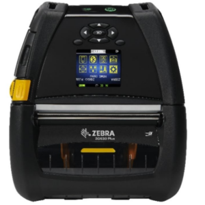 Zebra ZQ63-AUFAE14-00, ZQ630 Plus, 4"/104 mm kannettava mobiilitulostin, Mini-USB, RS232, Bluetooth (BLE), Shoulder strap, Belt clip