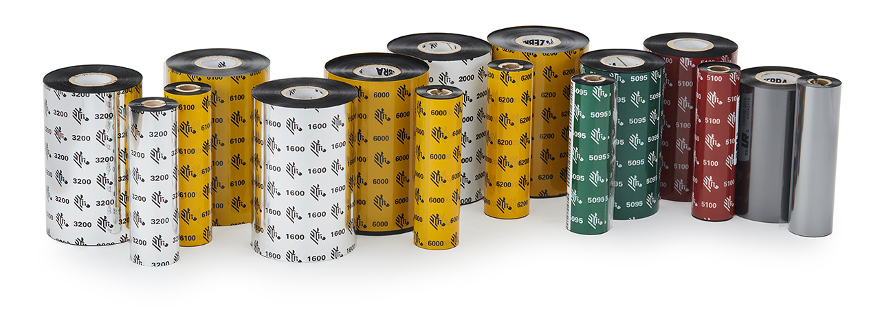 Zebra 03400BK11045, ZEBRA TT RIBBON 110mm 450M W/RES . Unit sales is a box. Qty by box is 6 rolls - Image 2