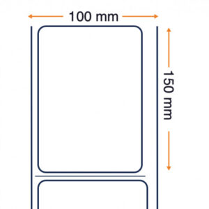 Zebra 3006306-T - Z-Perform 1000D, 100 mm x 150 mm, Direct Thermal, Uncoated Paper, Core 76 mm Label