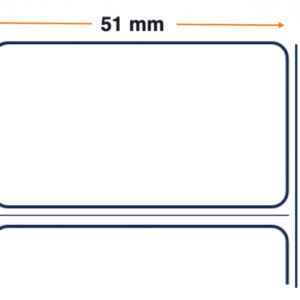 Zebra 880247-031D - Z-ULTIMATE 3000T WHITE, 51 mm x 32 mm, Thermal Transfer, Coated Polyester, Core 25 mm Label