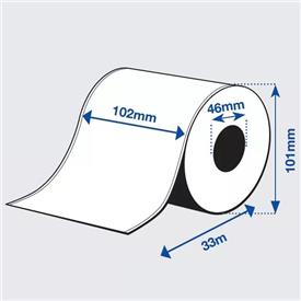 Blue Products 210203304083 EMAX High Gloss Tarrarulla - Jatkuva Rulla: 102 mm x 33 m, 8 rullaa/laatikko