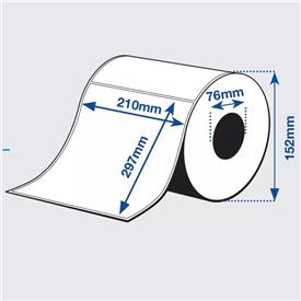 Blue Products 221029706012 EMAX High Gloss -tarra - Leikattu Rulla: 210 mm x 297 mm, Kiiltävä Paperi