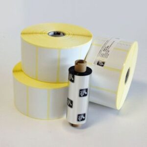 Zebra 3004076 - Z-Perform 1000T, 25 mm x 38 mm, Thermal Transfer, Uncoated Paper, Core 25 mm Label