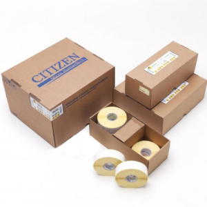 Citizen 3222020 - 50 x 50 mm DT, 300 Tarraa/Rulla (10 Rullaa/Laatikko) – Korkealaatuiset Suorat Lämpötarrat