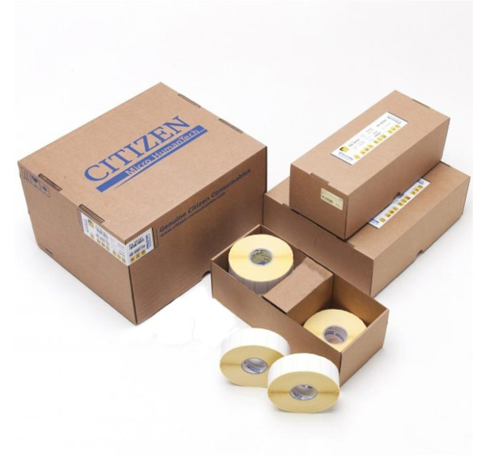 Citizen 3222020 - 50 x 50 mm DT, 300 Tarraa/Rulla (10 Rullaa/Laatikko) – Korkealaatuiset Suorat Lämpötarrat