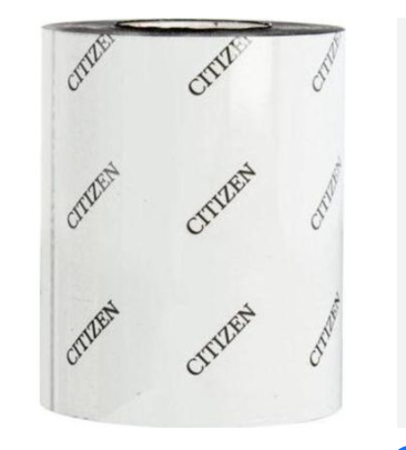 Citizen 3530110 - 110mm x 300m Resin Ribbon (Ydin 25,4mm) – Kestävä ja Tarkka Lämmönsiirtonauha