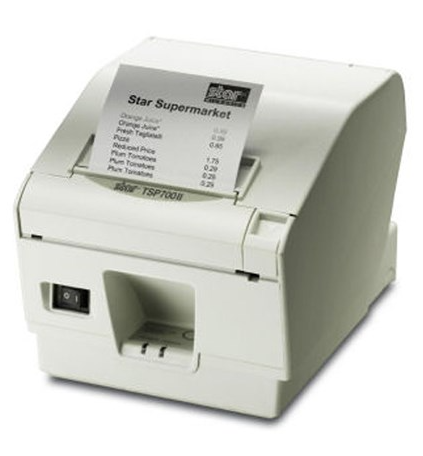 Star Micronics TSP743D II -24 WHITE Kuittitulostin TSP743IID-24, THERMAL, PRINTER, CUTTER, SERIAL, PUTTY, REQUIRES POWER SUPPLY 30781880 - Image 2