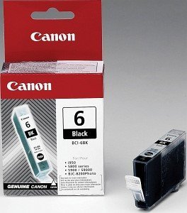 Canon 4705A002, BCI-6bk Black Ink Tank Alkuperäinen Mustevärikasetti