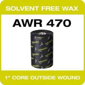 Armor T14430IO, T14430IO AWR 470 WAX Lämpösiirtonauha - Muste ulkopuolelta - 170mm x 153m - Musta, RL INT.3600 AWR470