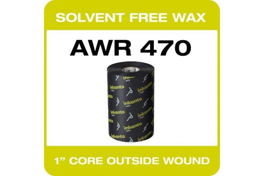 Armor T65528IO, musta lämpösiirtovärinauha, 55 mm x 210 m, AWR470-vahatekniikka – luotettava tulostusratkaisu teollisuuteen ja logistiikkaan.