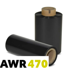 Armor T22888IO, AWR 470 WAX Lämpösiirtonauha - Muste sisäpuolella - 60mm x 450m - Musta, Laatikossa 10 kpl/myyntierä