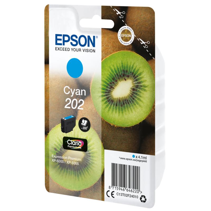 EPSON Singlepack Cyan 202 Kiwi